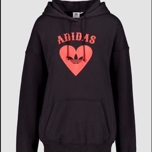 Adidas black vday hoodie